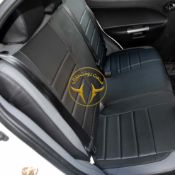 روکش چرم مشکی و طوسی تیبا 2