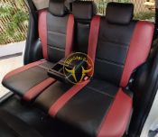 روکش چرم مشکی و زرشکی راوفور Rav4