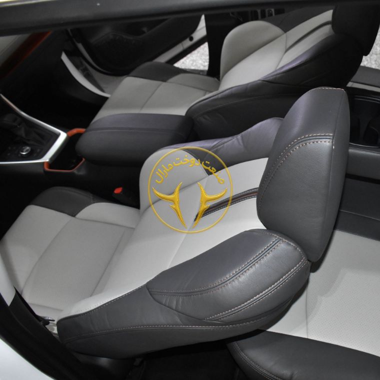 روکش چرم مشکی و طوسی راوفور Rav4 2025