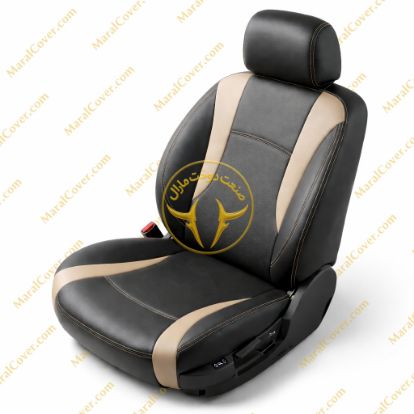 روکش چرم مشکی نوار کرم پرشیا جدید 2021
