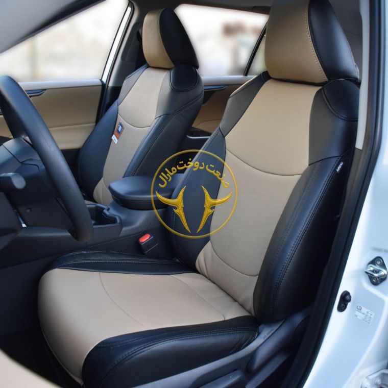 روکش چرم مشکی و کرم راوفور Rav4 2025