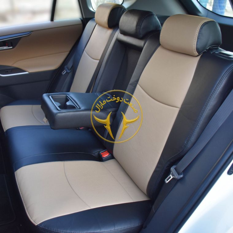 روکش چرم مشکی و کرم راوفور Rav4 2025